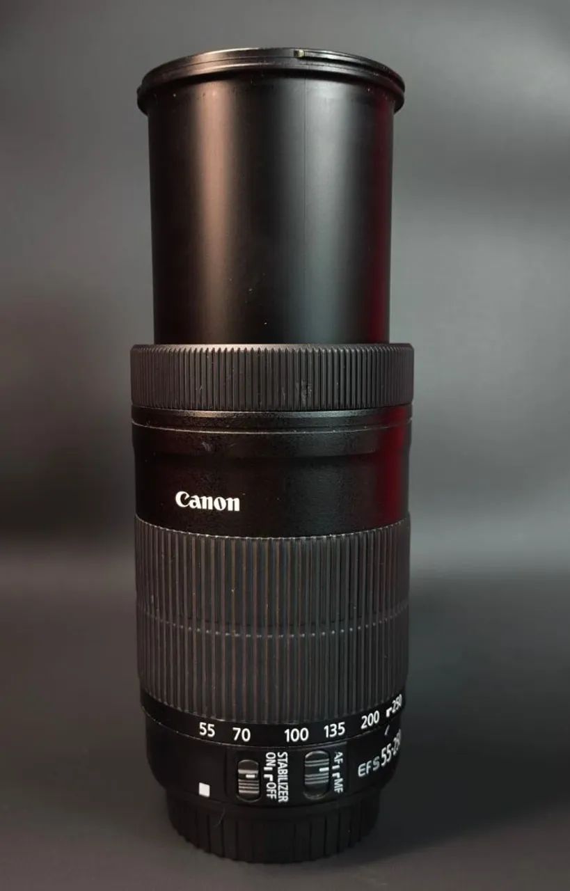 Lente Canon EF-S 55-250mm IS STM - Acessórios para Câmeras e