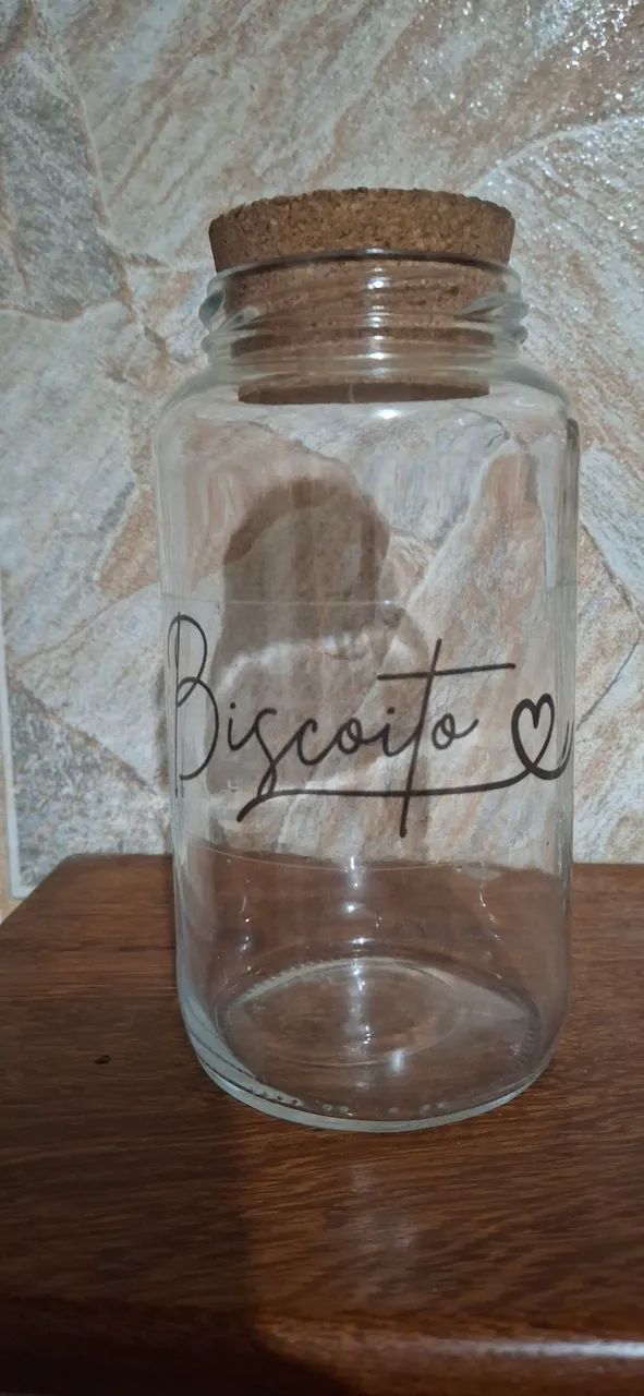 Potes de vidro com tampa de rolha - Foto 4