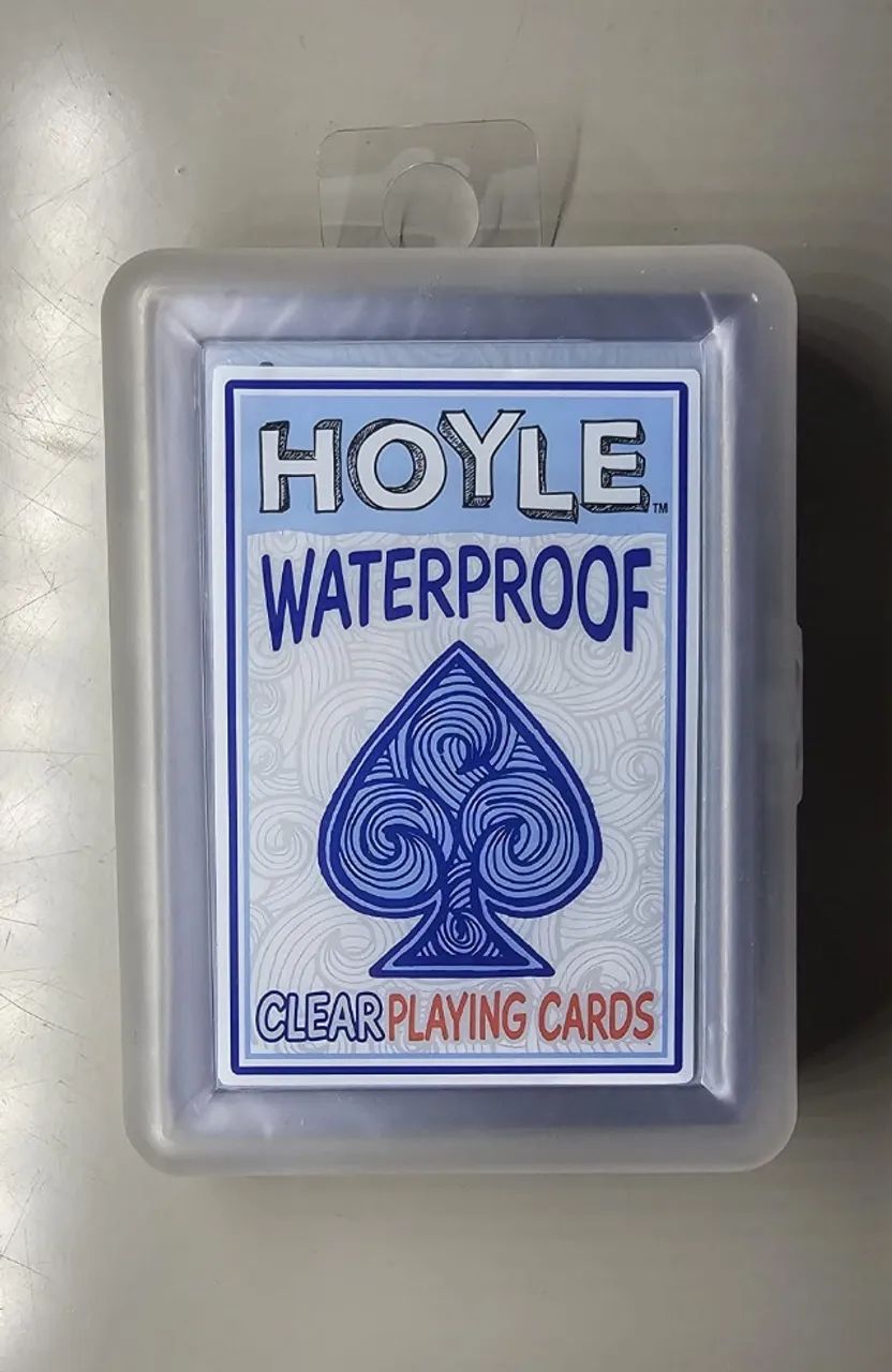 Baralho à Prova D?água Transparente - Hoyle