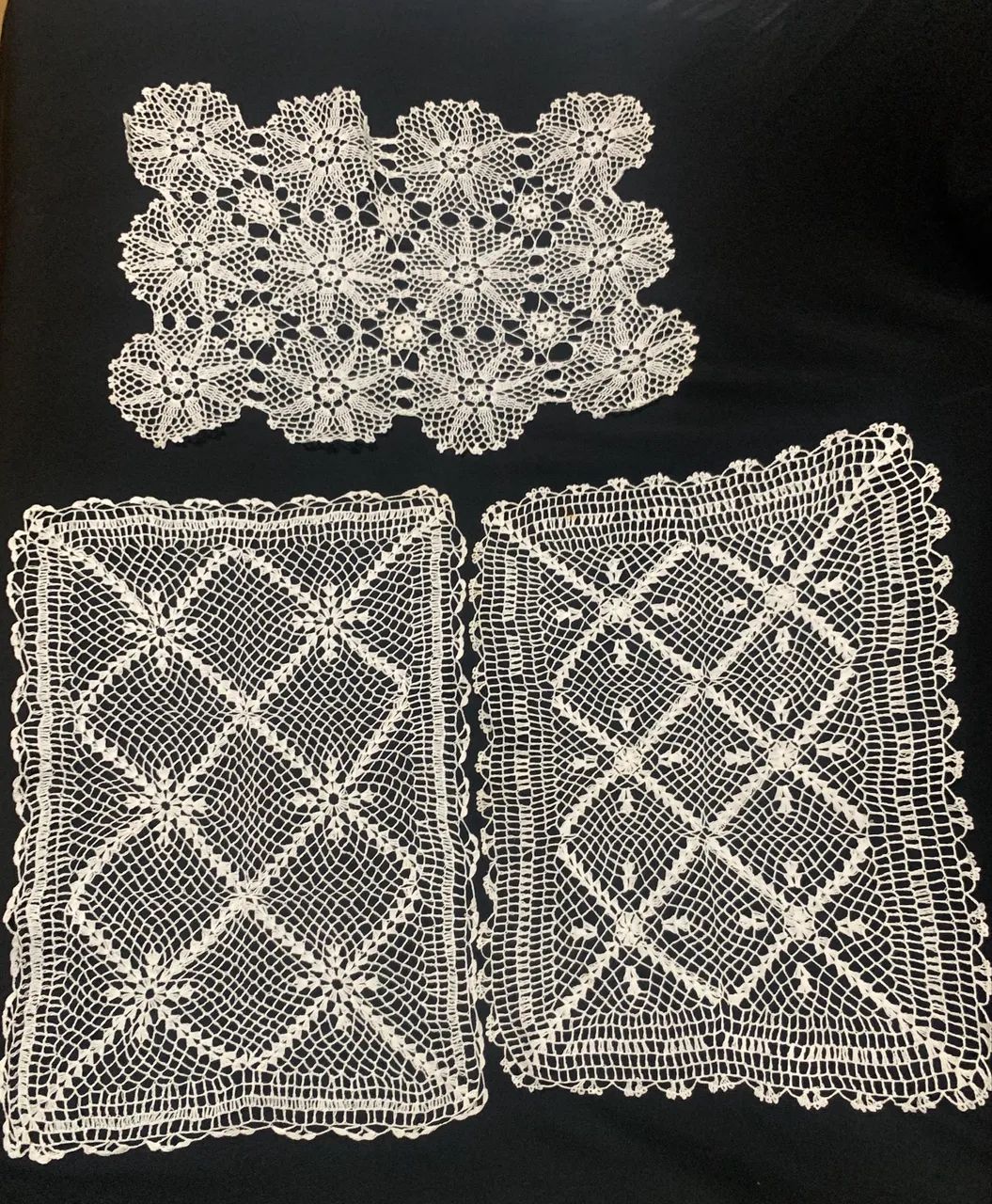 3 toalhinhas de crochê artístico - novas - Foto 6