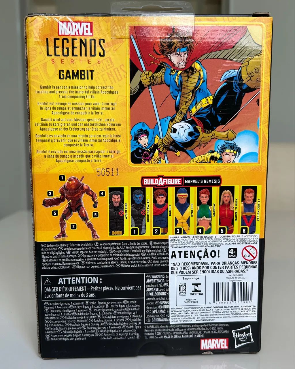 Action Figure Gambit Original Marvel Legends Boneco - Foto 3