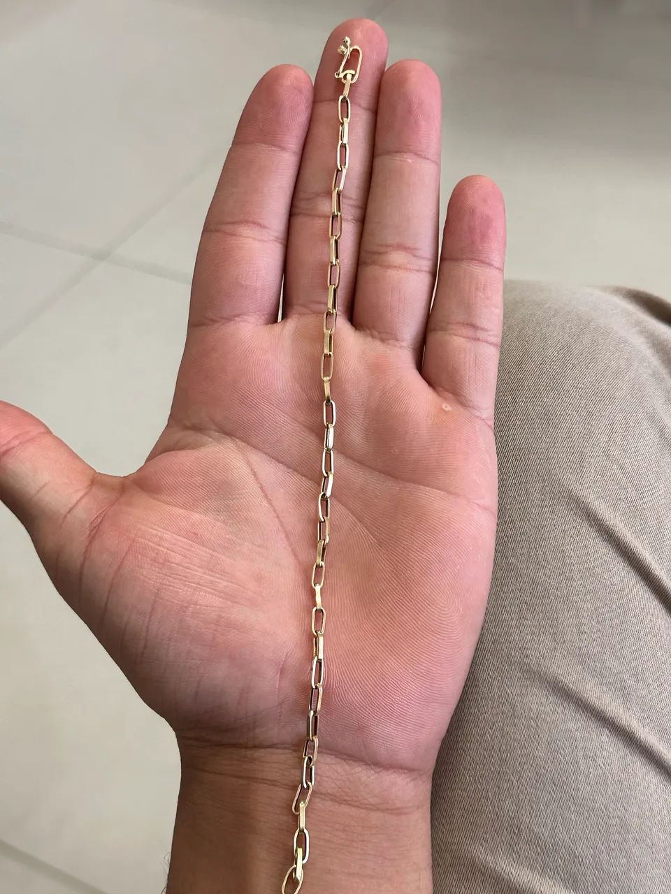 Pulseira Tijolinho Ouro18k Zera  - Foto 3