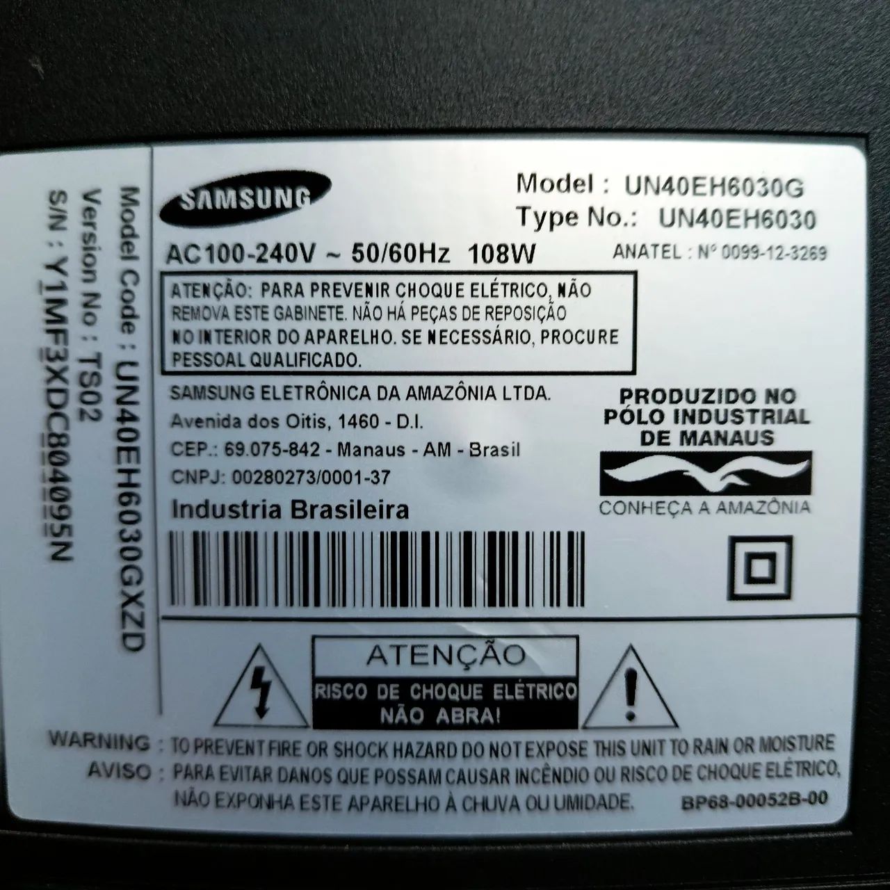 TV Samsung Led 3D 40 pol Funcionando - Foto 5