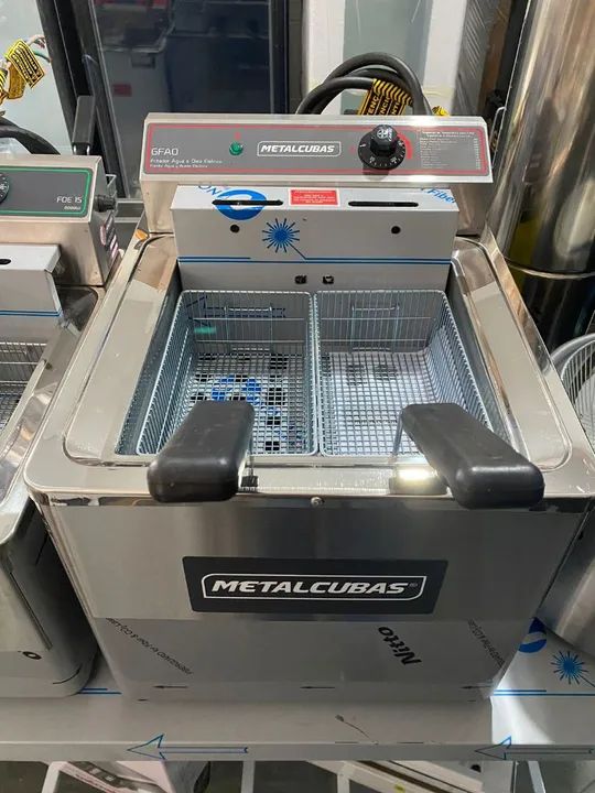 NZ. Fritadeira Água e Óleo elétrica mesa 18 litros METALCUBAS