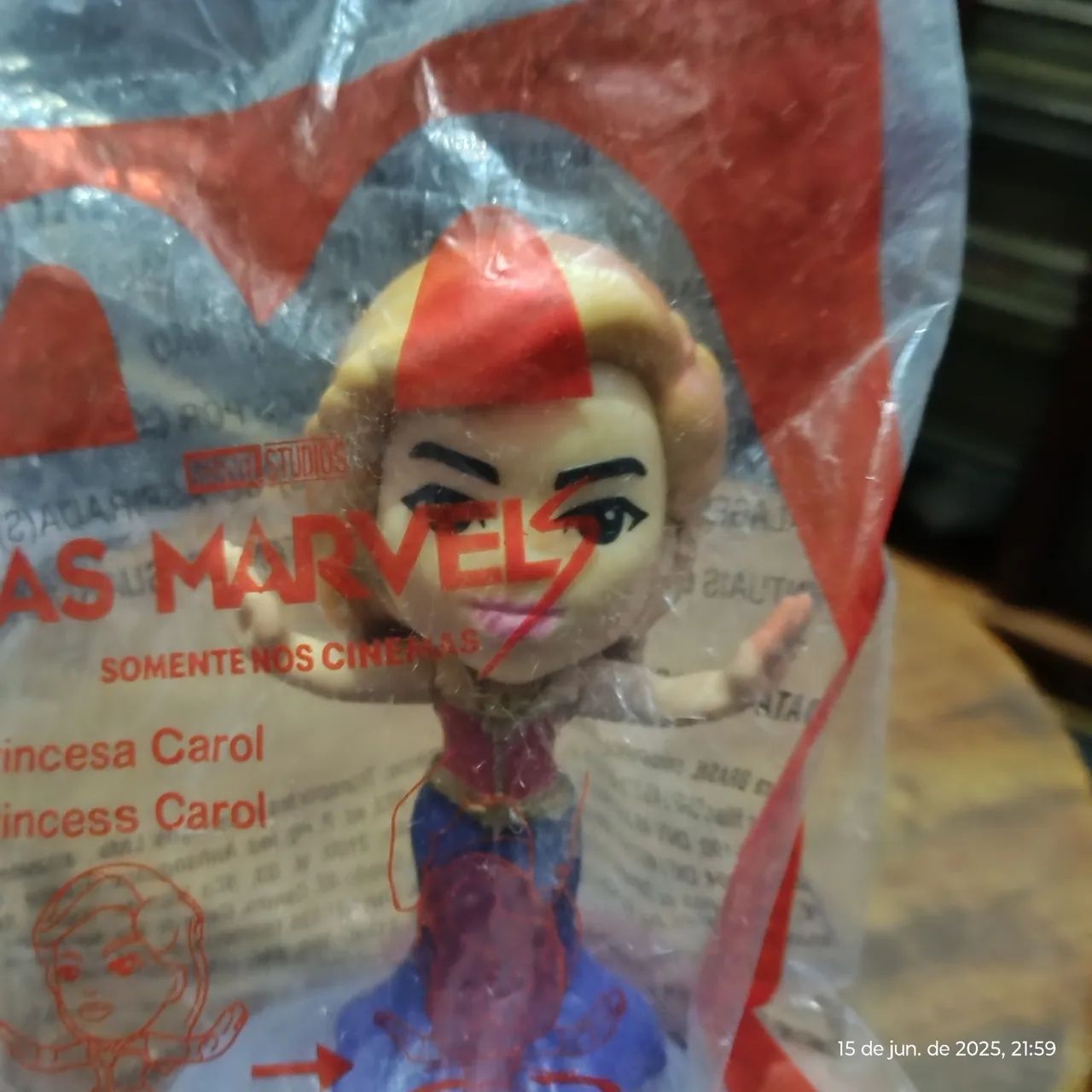 Action Figure Princesa Carol Marvel Studios. Coleção McDonalds - Foto 5