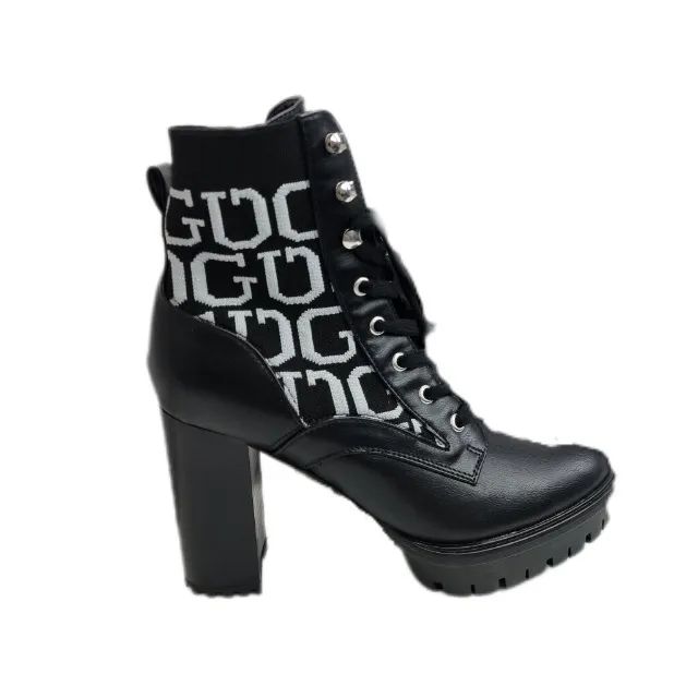 Bota Guess Original Nova Couro + Tecido