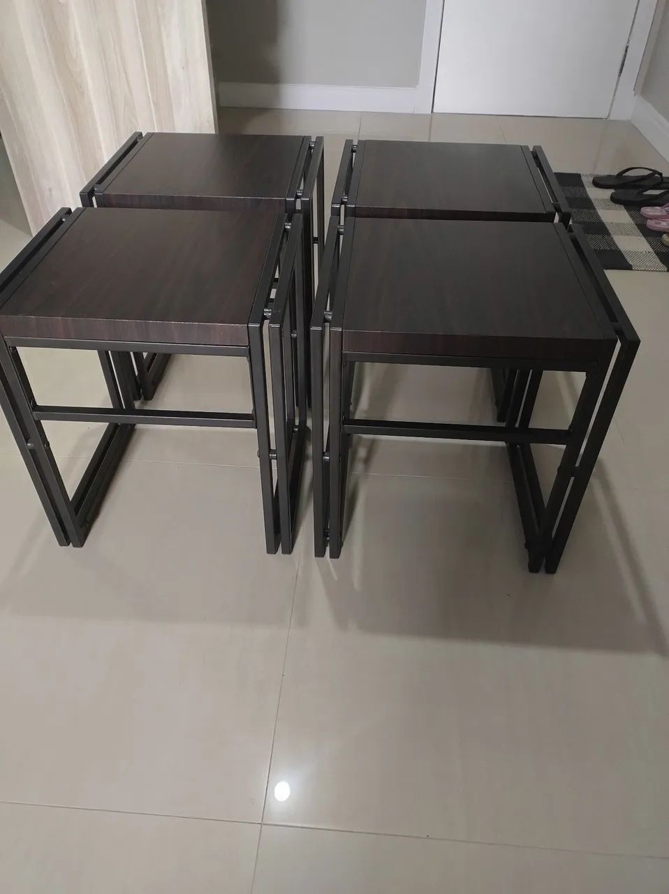 4 banquetas modelo industrial 