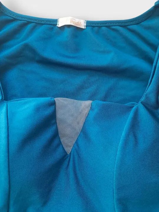 Body azul feminino com bojo - Foto 4