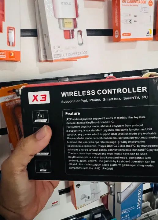 X3 Controle Sem fio - Joystick Bluetooth - Foto 2