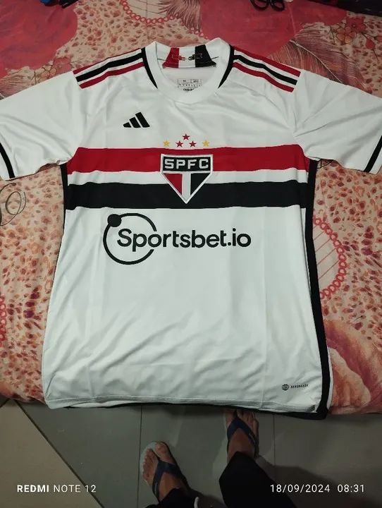 Camisa do São Paulo Futebol Clube - Adidas - Tamanho M - Foto 4