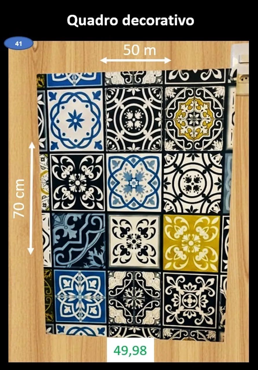 Quadro decorativo tipo português 