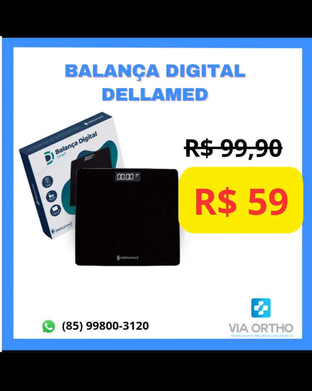 Balança Digital Dellamed NOVA