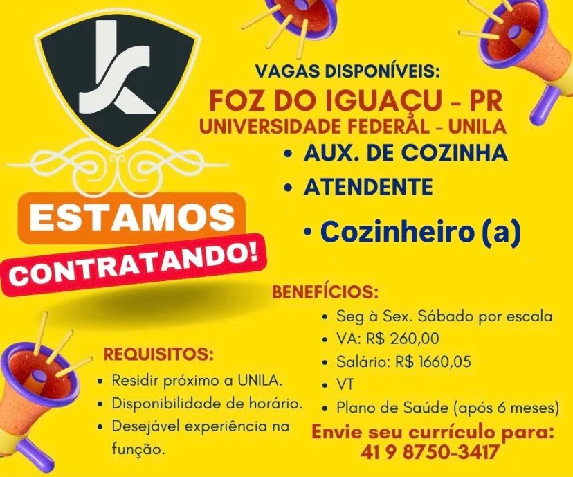Temos vagas