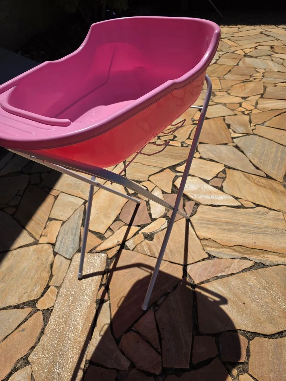 Banheira e suporte bebê rosa - Foto 3