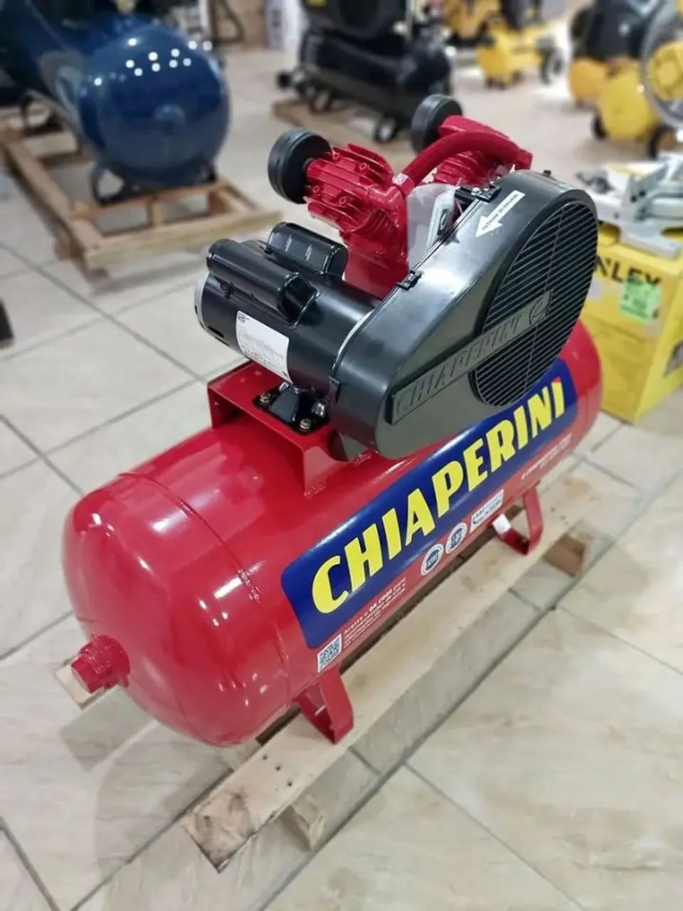 Compressor de Ar 110L Profissional 140psi 2cv weg 10 Pés Chiaperini (Loja) - Foto 5