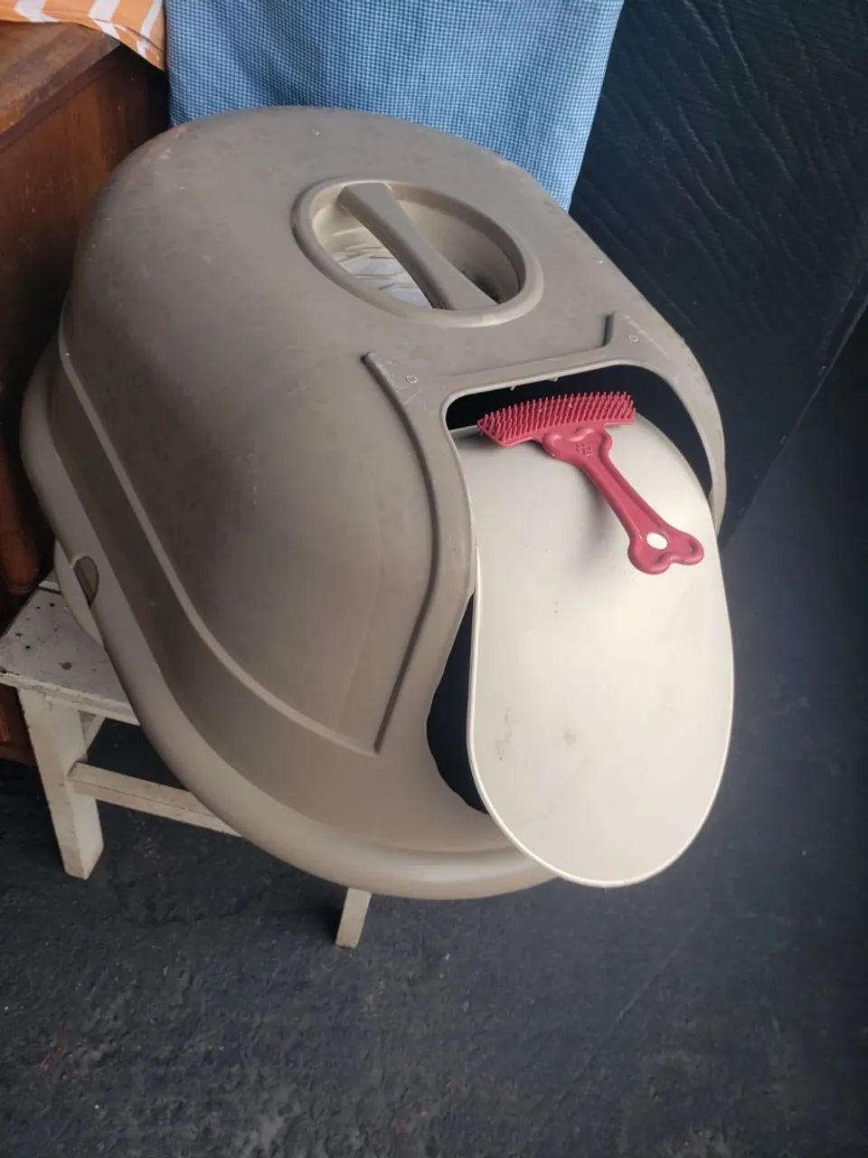 Caixa de areia/banheiro para gatos