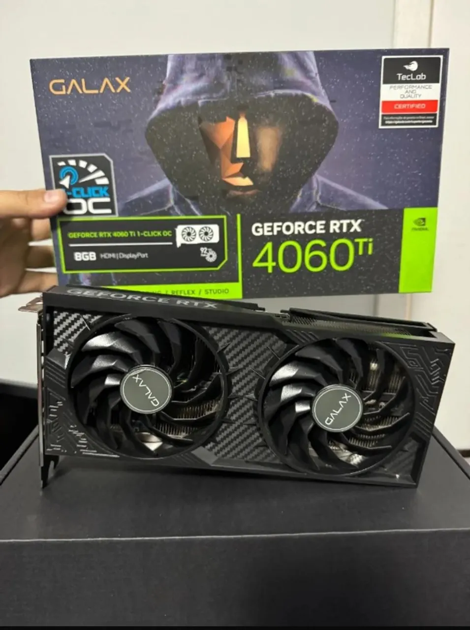 Placa de Vídeo Galax GeForce RTX 4060 Ti 1-Click OC 8GB