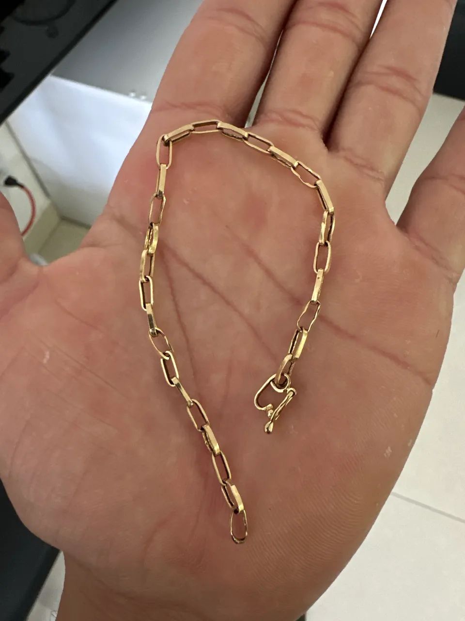 Pulseira Ouro18k Tijolinho  - Foto 3