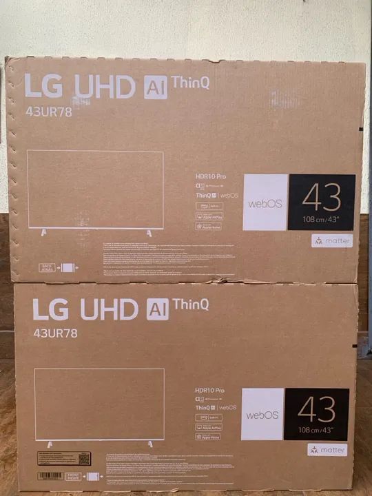 TV LG 43 polegadas 43UR78 UHD AI ThinQ Smart