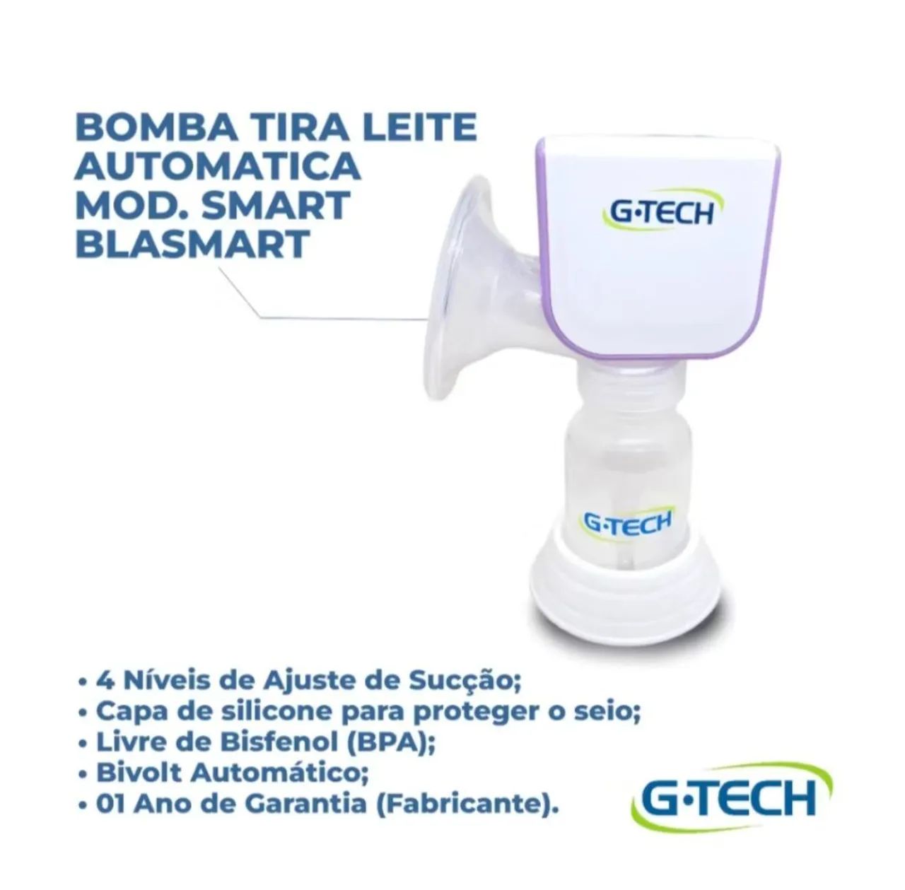 Bomba Tira Leite Automática Smart G-TECH - Foto 2