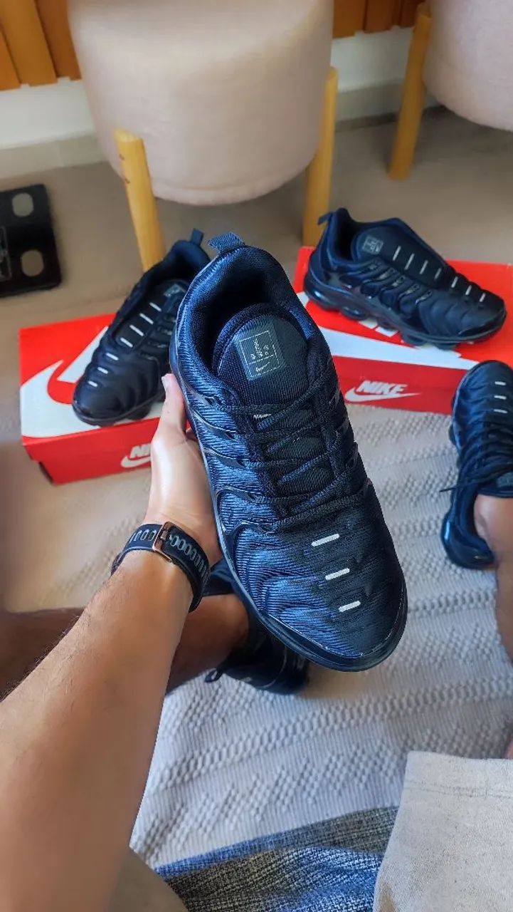 Tênis Nike Air Max TN VaporMax Preto Calçados Praia de