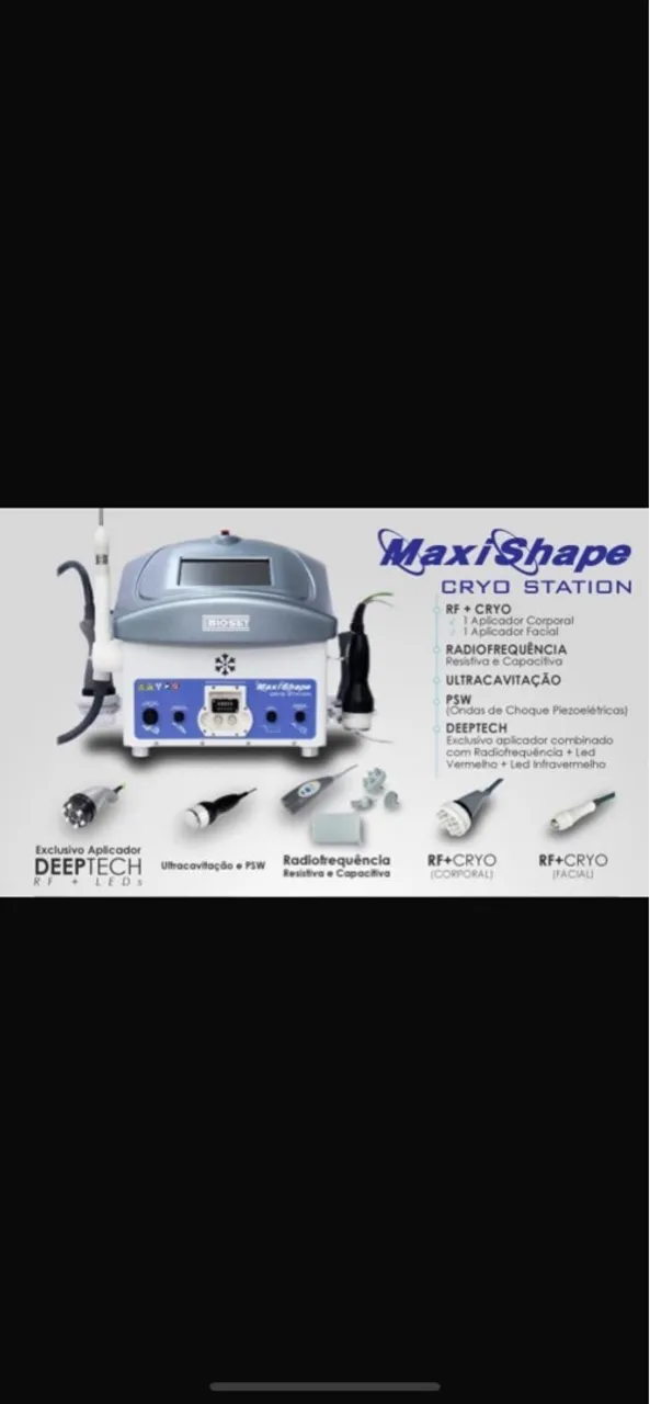 MaxiShape Cryo Station - Aparelho Estético Completo