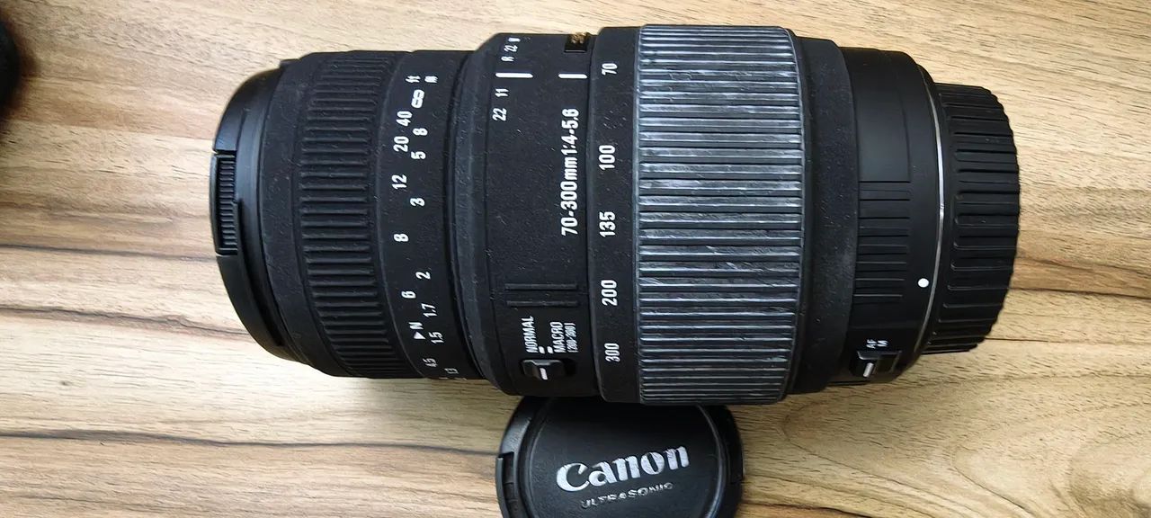 Canon 60D mais duas lentes.  70-300mm sigmaDG. E uma 18-135mm Canon  - Foto 4