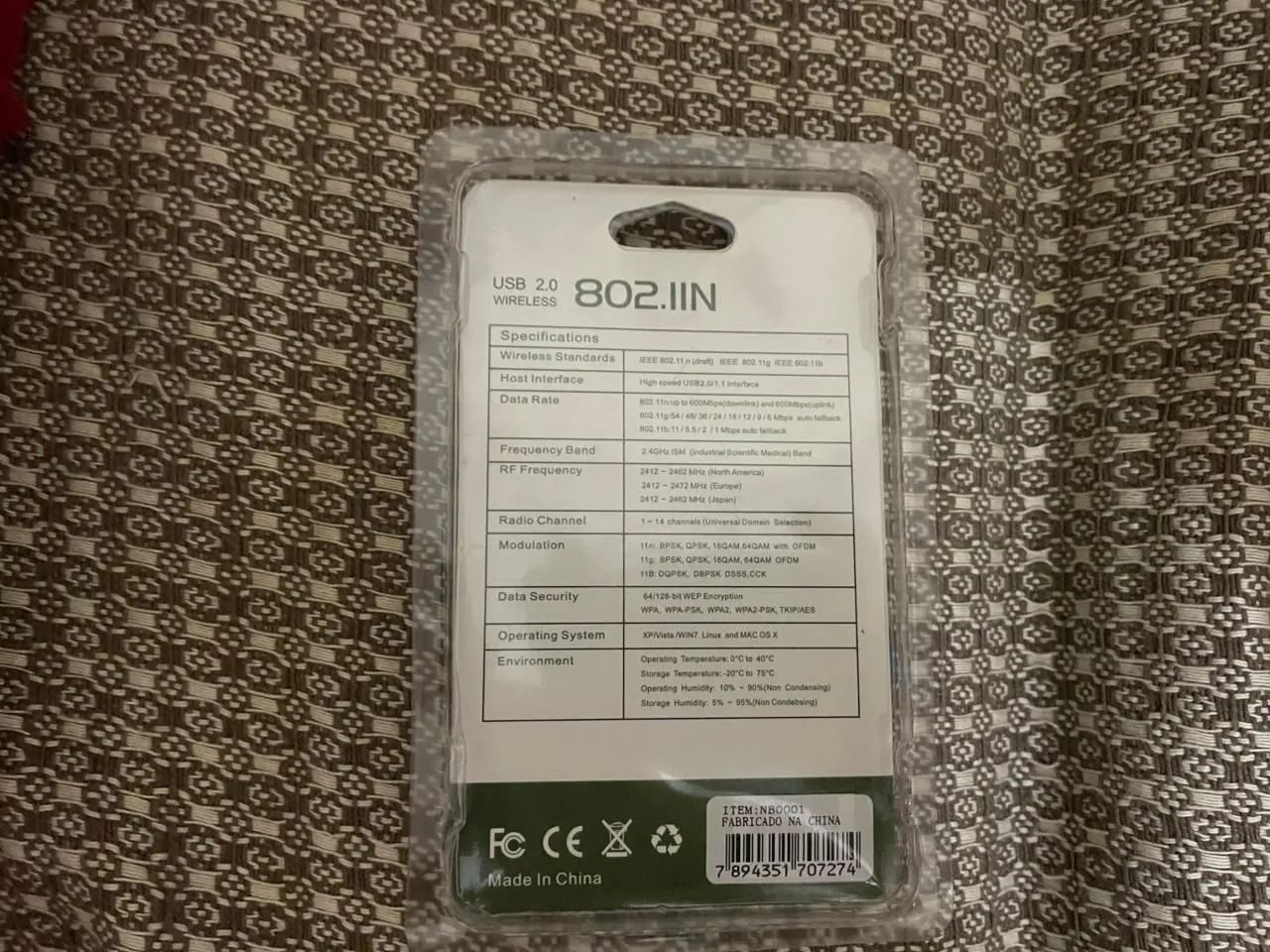 Adaptador USB Wireless 802.11N 600Mbps - Foto 2