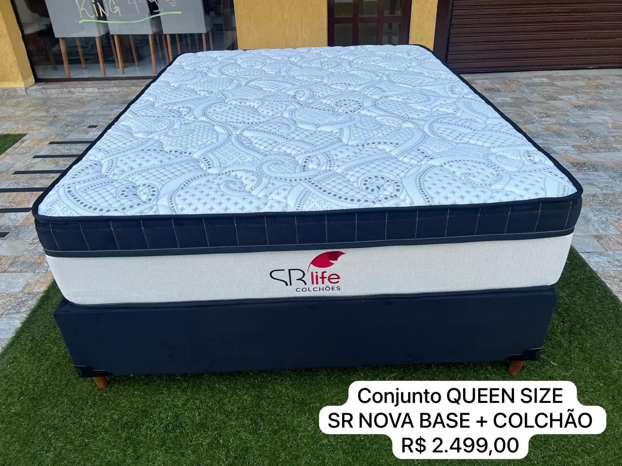 Conjunto Queen Size SR Nova Base + Colchão - R$ 2.499,00