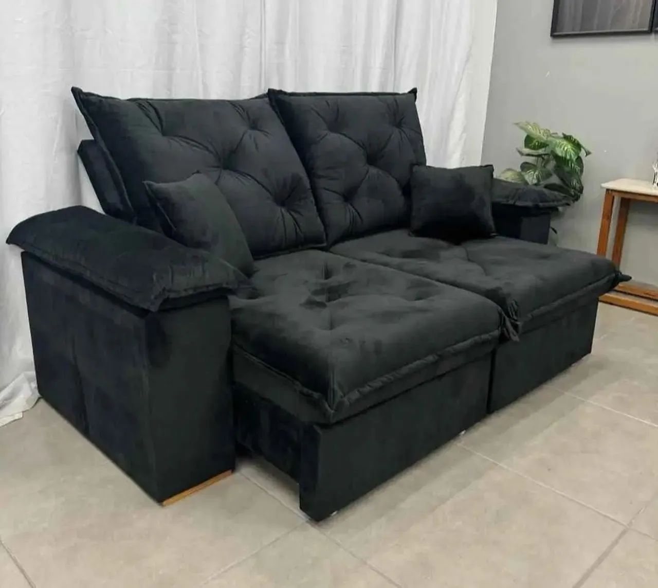 Sofá retrátil e Reclinável com molas Luxuoso!! - Foto 2