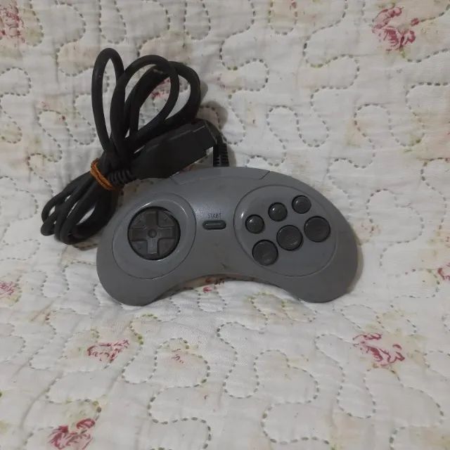 controle mega drive 3 master system collection original cinza