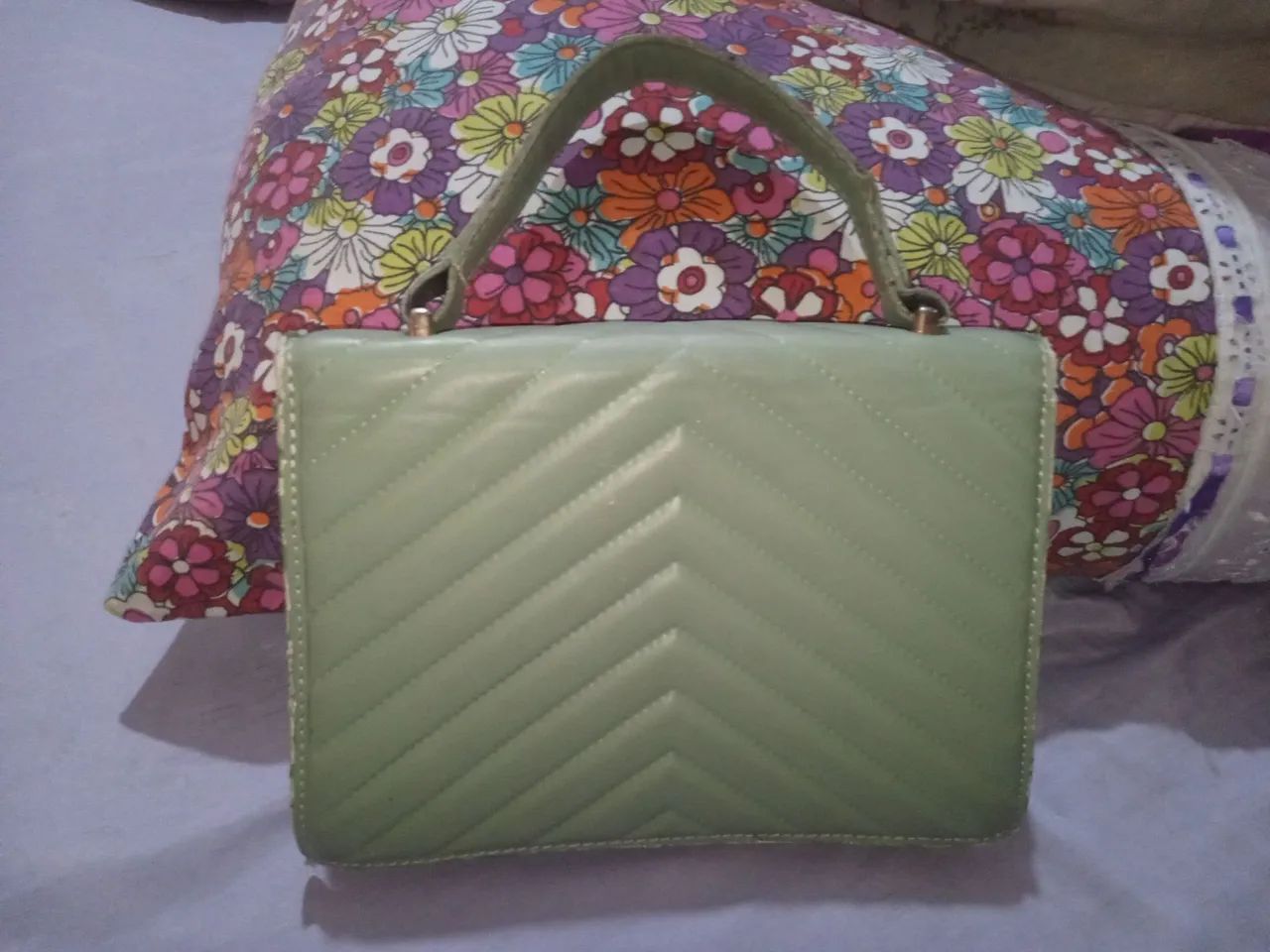 Bolsa Verde de Mão Feminino  - Foto 2