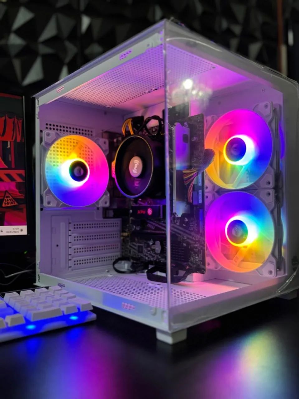 Pc gamer Ryzen 5 gabinete aquário completo  - Foto 2