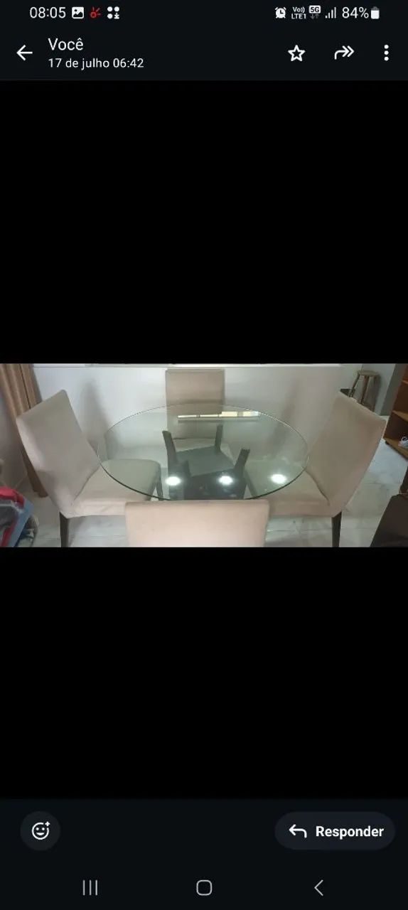 Mesa de jantar em vidro  - Foto 2