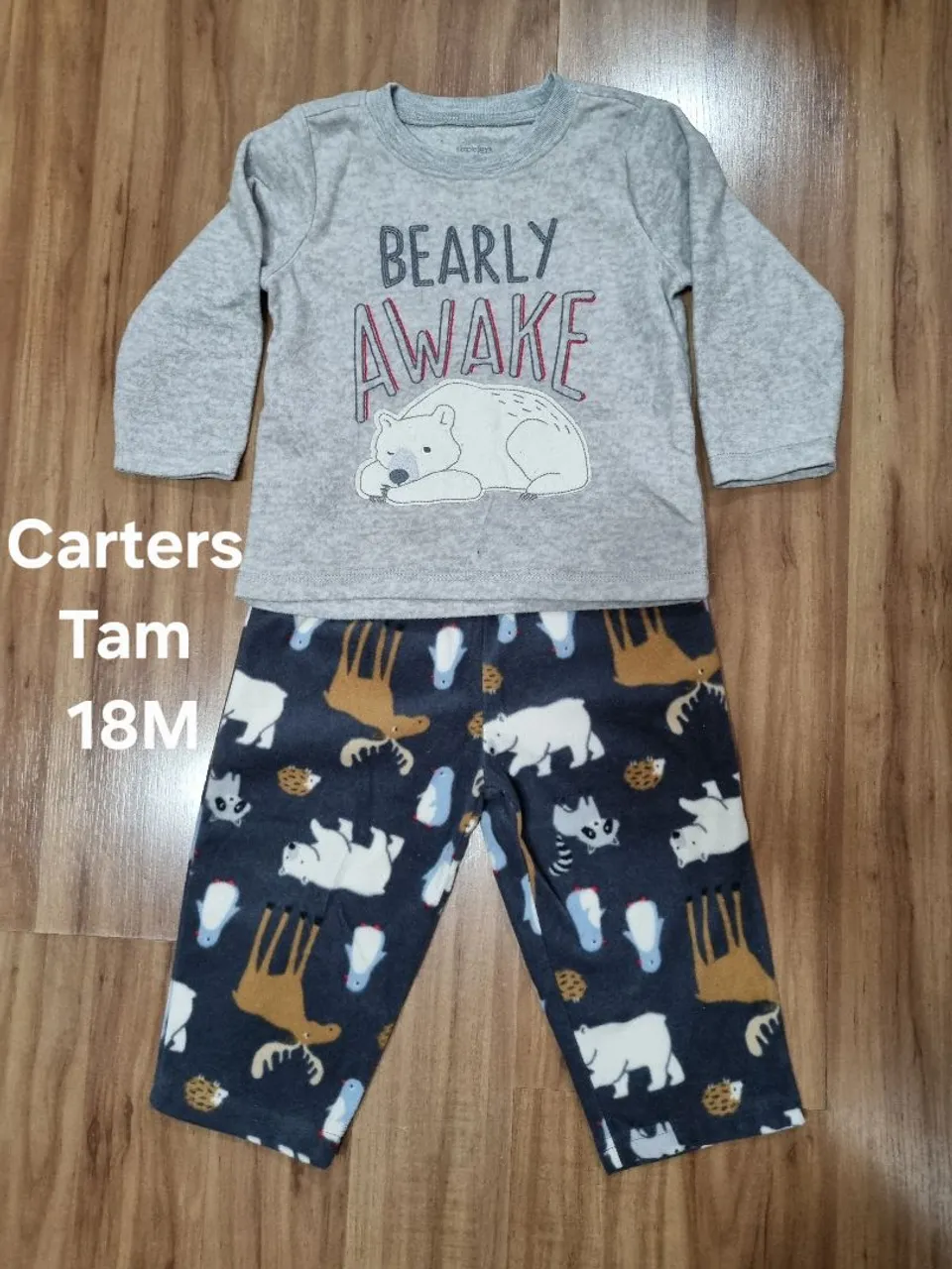 Pijama em fleece Carter's 18M