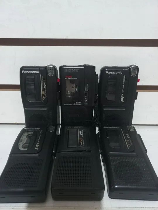  6 Gravador de Microcassete  5 Panasonic 1 sony - Foto 5