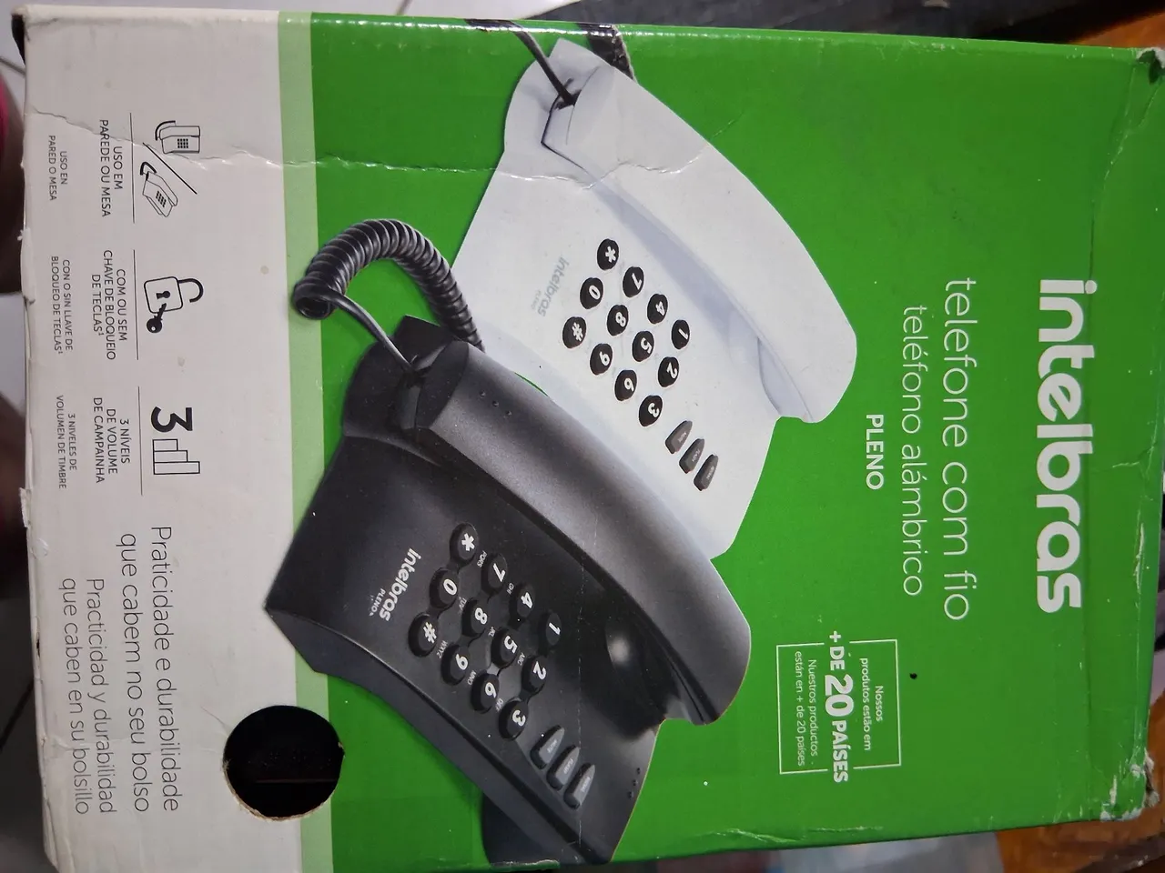 Telefone com fio Intelbras Pleno