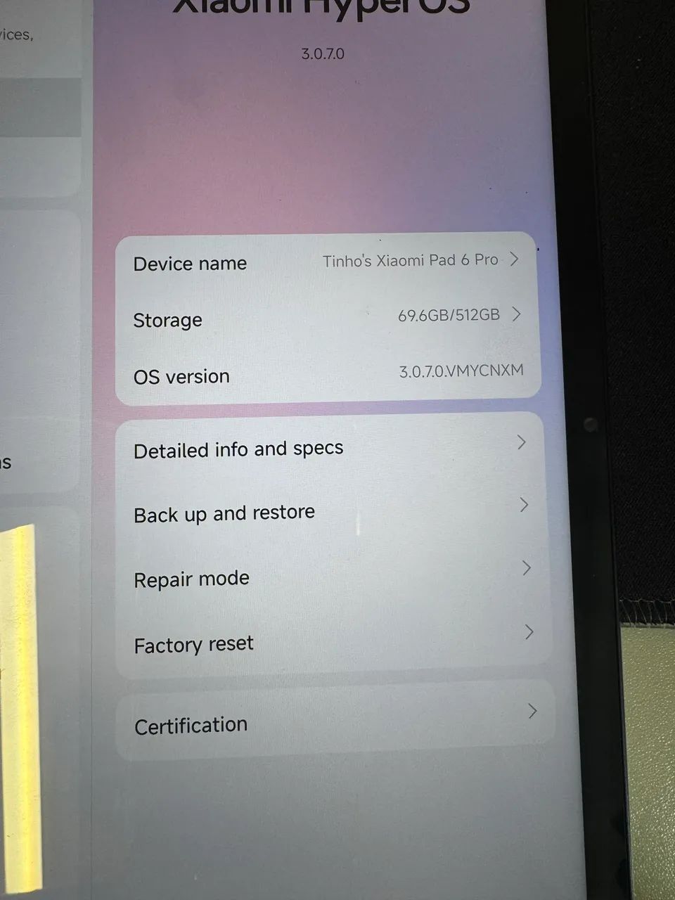 Tablet Xiaomi Pad 6 Pro - 512gb - 12gb de RAM