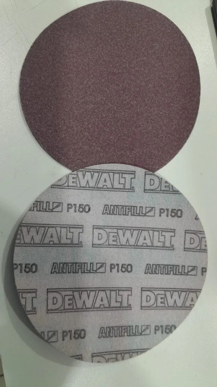 disco de lixa com sistema autoaderente (tipo Fixa Fácil/velcro), P 150G 5 polegadas