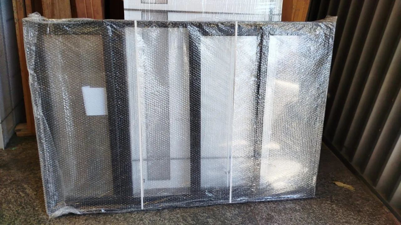 OFERTA ÚNICA - JANELA 1.00X1.20 PRETA LINHA PREMIUM REFORÇADA - Foto 3
