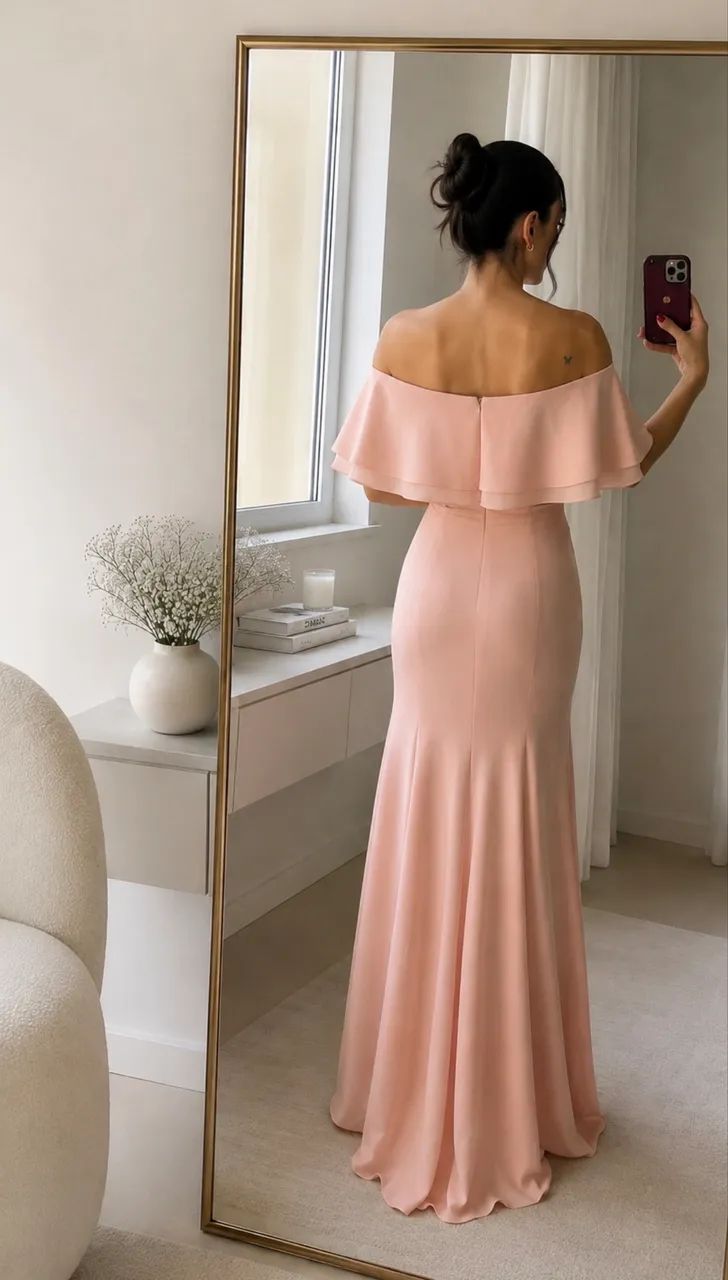 Vestido de festa rosa bebê  - Foto 3
