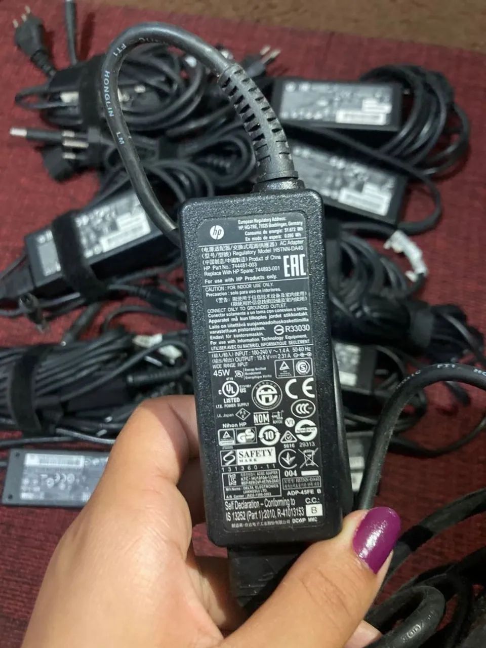 Carregador Para Notebooks HP 65W Original - Foto 2