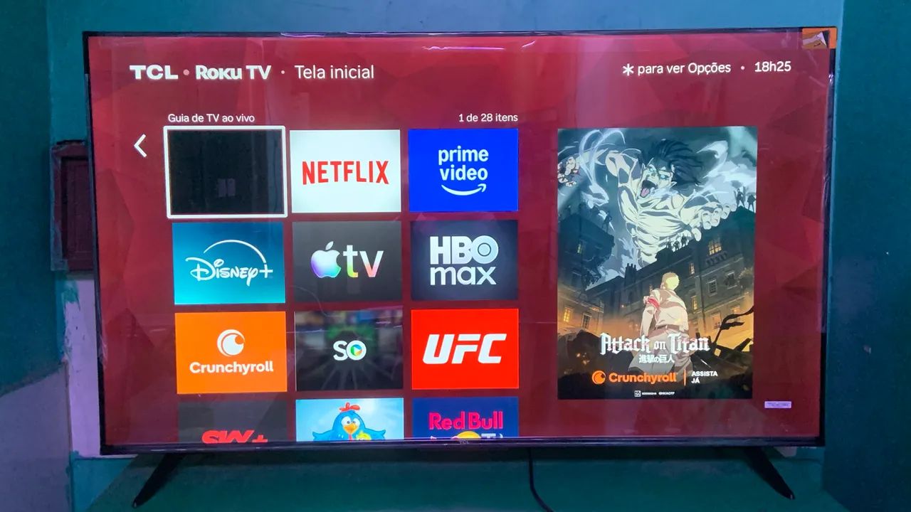 TV SMART SEMP TCL 50 POLEGADAS 4K BORDA INFINITA ZERADA SEMI NOVA  - Foto 4