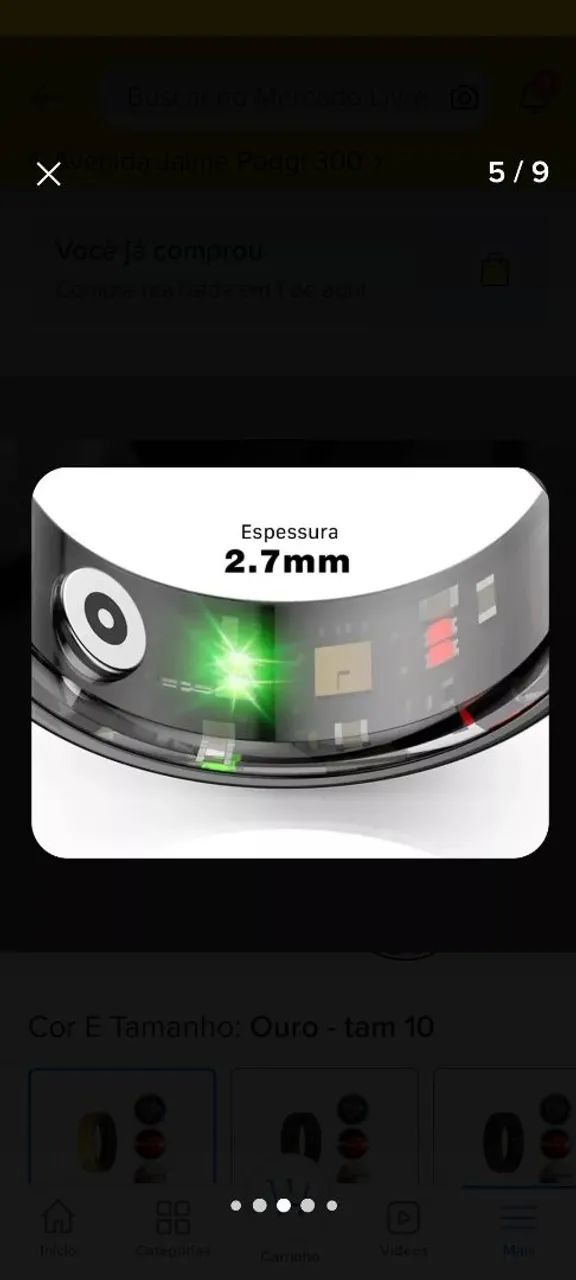 Anel inteligente R06 Smart Ring - Foto 3