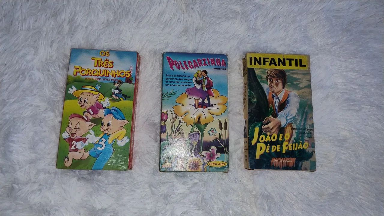 KIT 3 FITAS DE DESENHO INFANTIL 