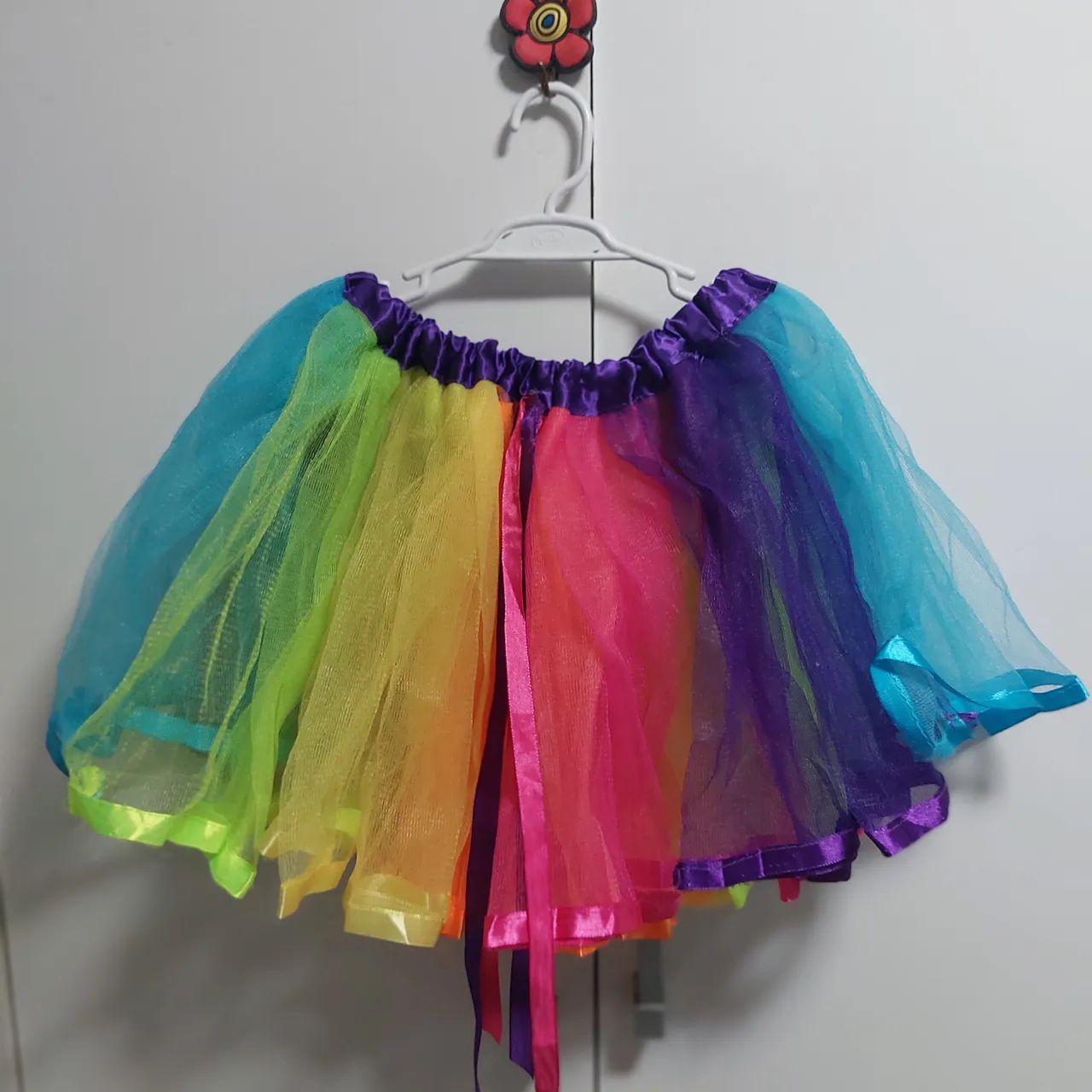 Saia tule colorida - Foto 2