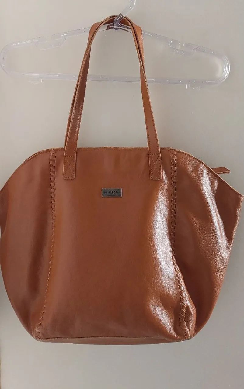 Bolsa couro tiracolo Miallegra nova - Foto 2
