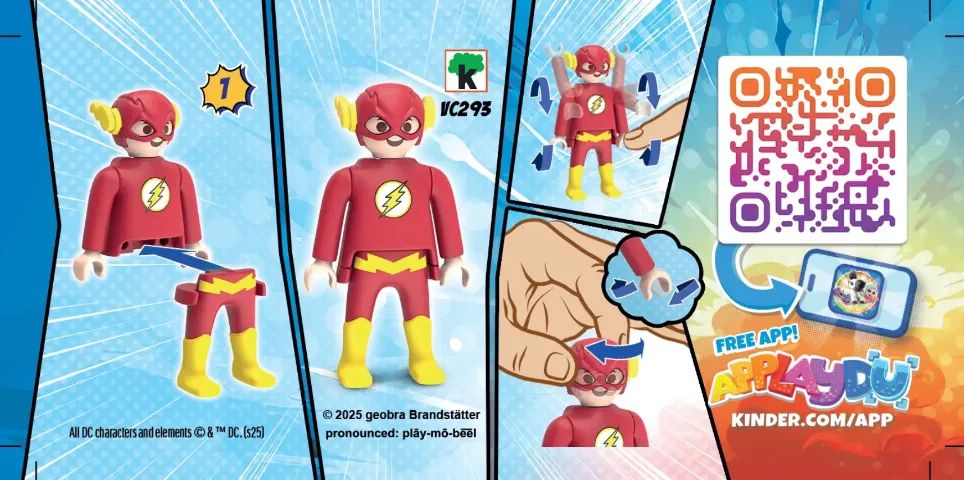 Flash DC Playmobil Kinder Ovo - Foto 4