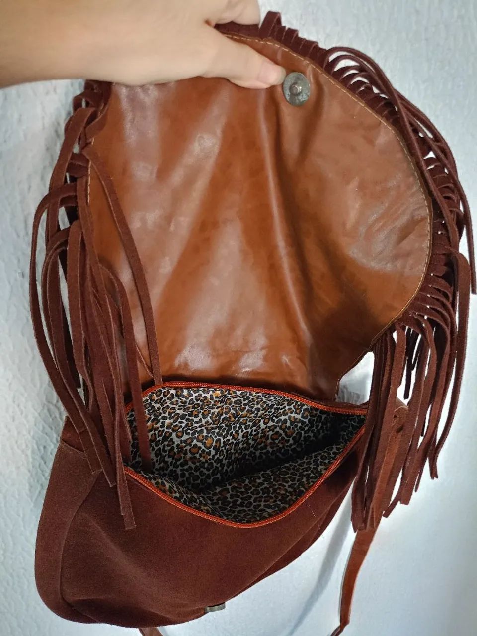 Bolsa franjas camurça  - Foto 5