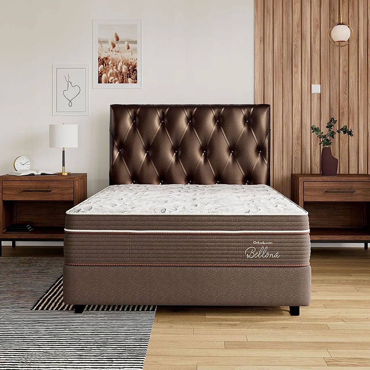Kit cama de casal ortobom Bellona - Foto 3